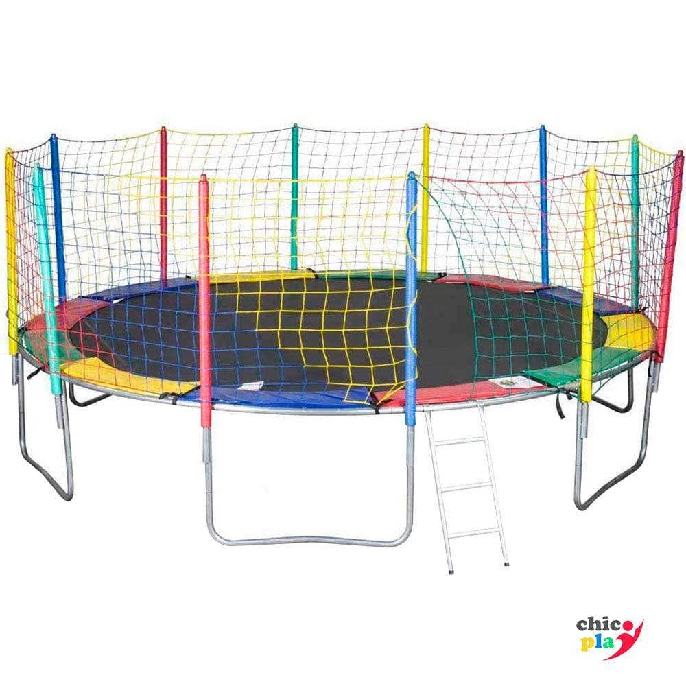 Cama Elástica 4,40m 6 Pés ChicoPlay Lona Preta