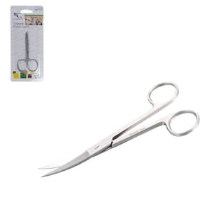 Tesoura De Unha De Inox Com Ponta Curva 9Cm Na Cartela