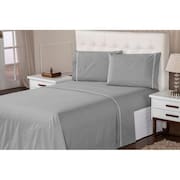 Jogo de Lençol Percal 400 Fios Suave Feito Algodão King 3 Peças Casa Dona