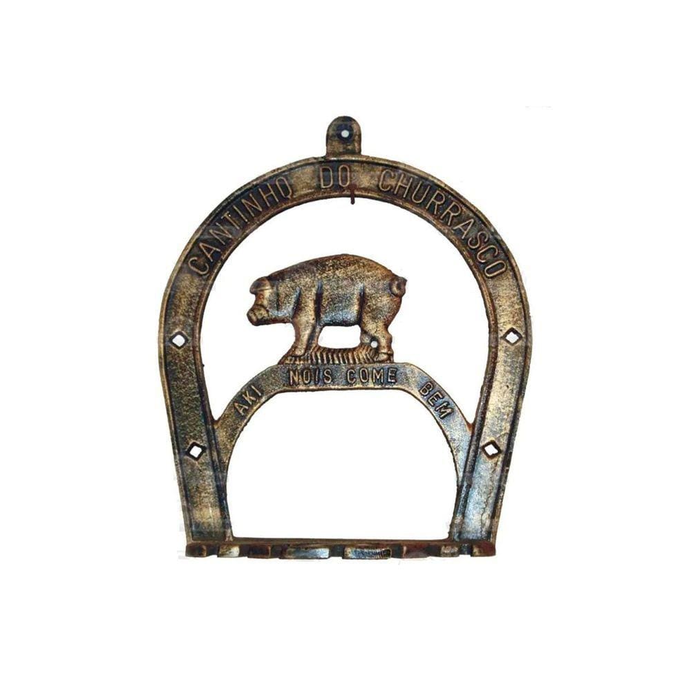 Porta Espeto Cantinho do Churrasco Modelo Porquinho