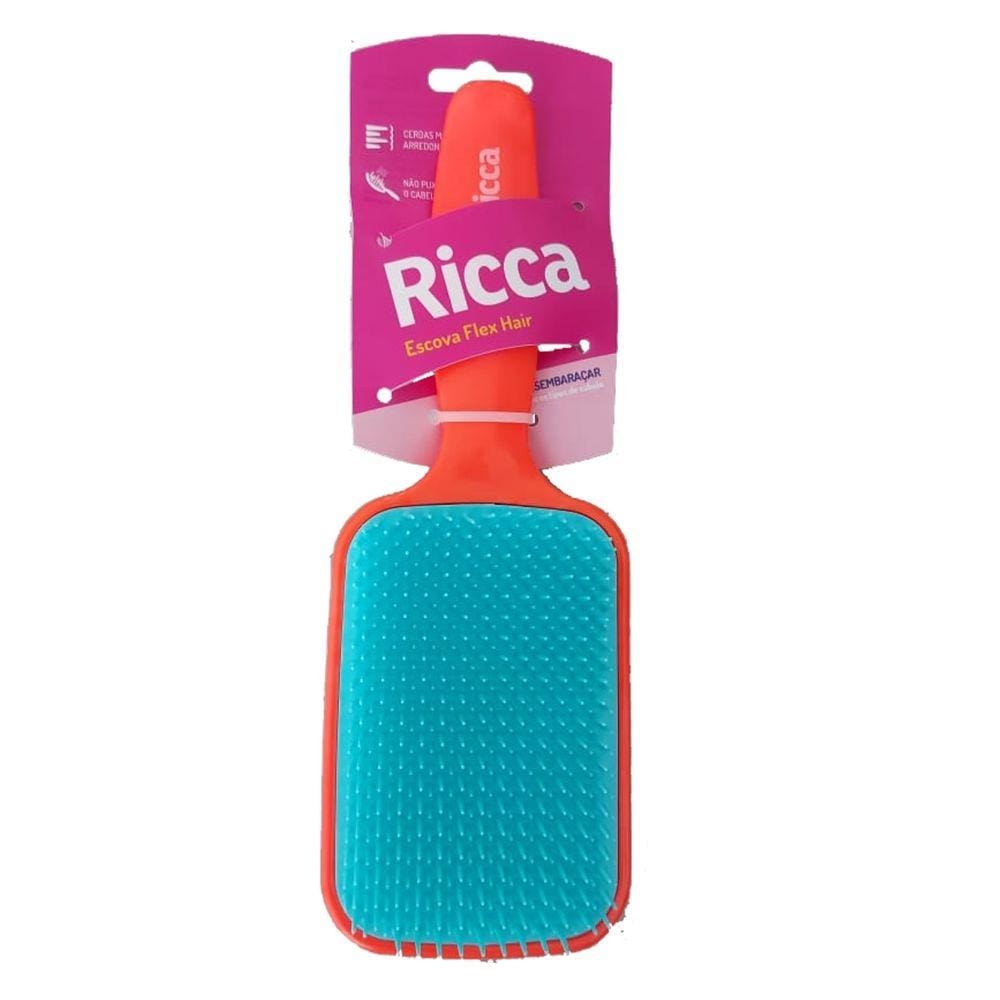 Escova Flex Hair Laranja Belliz Ricca Cód.452