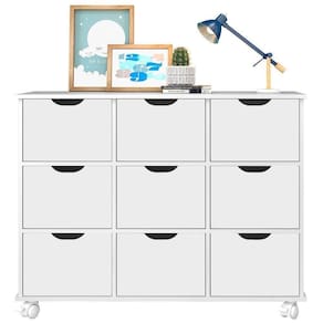 Nicho Multifuncional Com Rodízios Toys 9 Gavetas Branco