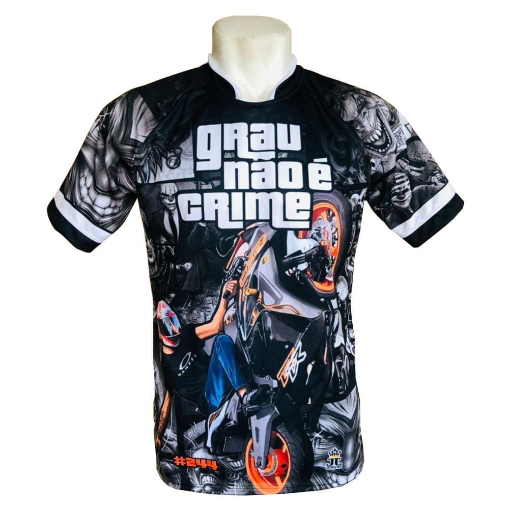 Camisa/camiseta Motos 244 Não É Crime - Grau