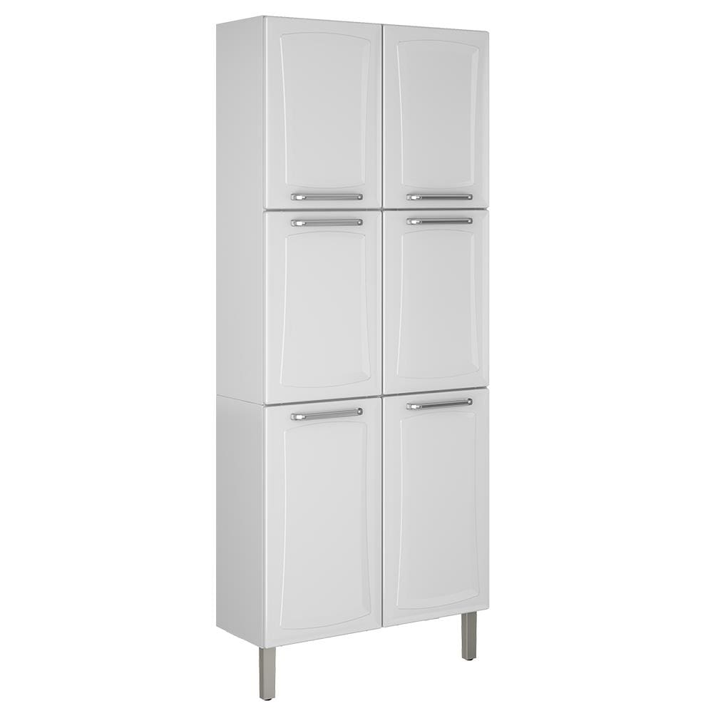 imagem-Paneleiro Itatiaia Tarsila com 6 Portas e 5 Prateleiras - Branco - 80cm de largura