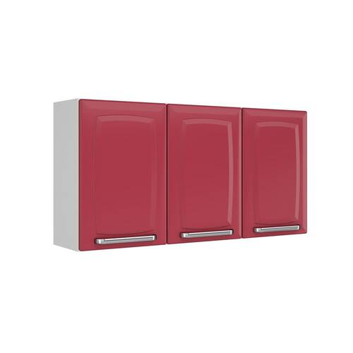 Armário Aéreo Itatiaia Luce com 3 Portas - Vermelho é boa?