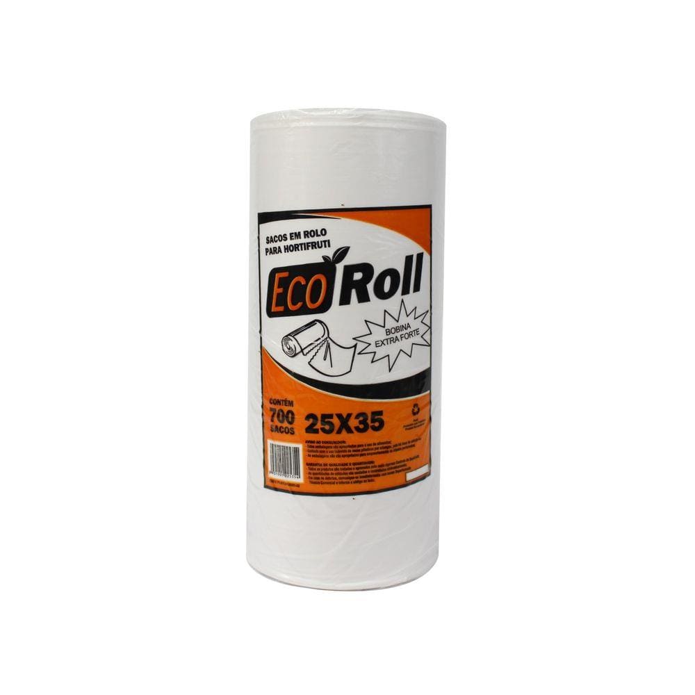 Bobina Saco Plastico Picotada 25x35 Ecoroll Extra Fort Un