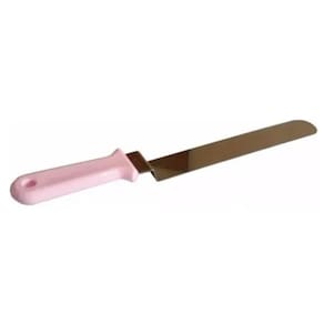 Espatula P/ Alisar Bolo Com Curva Linha Color Rosa 23m