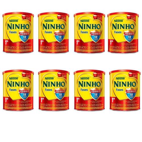 Kit 08 Latas Leite Ninho Fases 1+ Composto Lácteo 400g Menor preço em Kit 08 Latas Leite Ninho Fases 1+ Composto Lácteo 400g