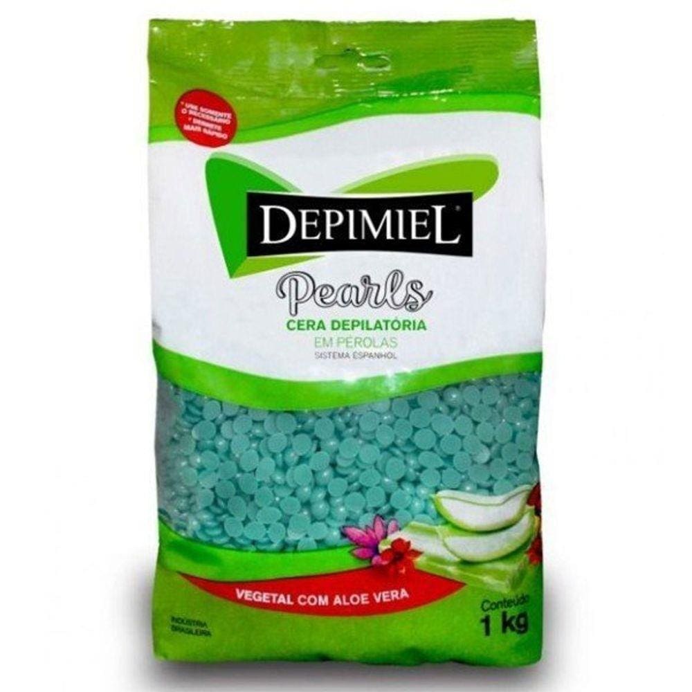 Cera Depilatória Depimiel em Pérolas Vegetal sistema espanhol 1kg