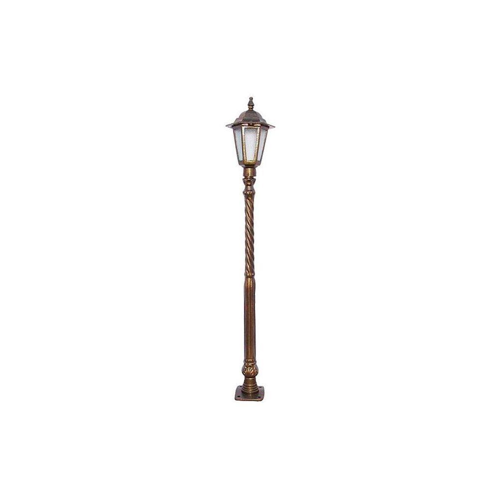 Poste Amazonas Para Jardim De Alumínio 01 Luminária 1,14m