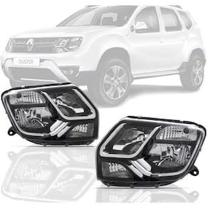 Par Farol Renault Duster 2015 2016 Manual Sem Cupula