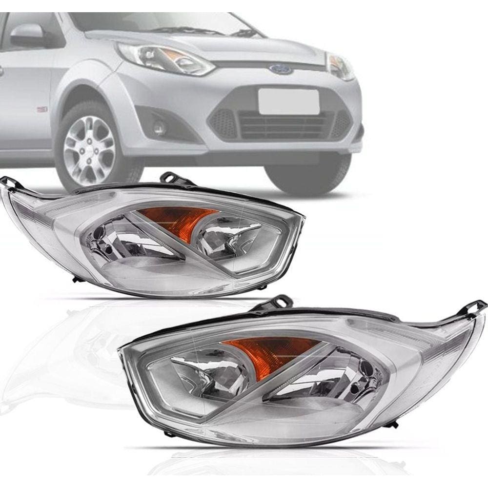 Par Farol Ford Fiesta 2011 2012 2013 2014 Cromado Tyc