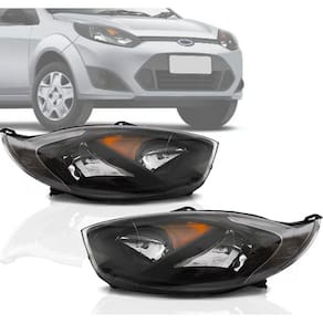 Farol Ford Fiesta 2011 2012 2013 2014 Mascara Negra Tyc