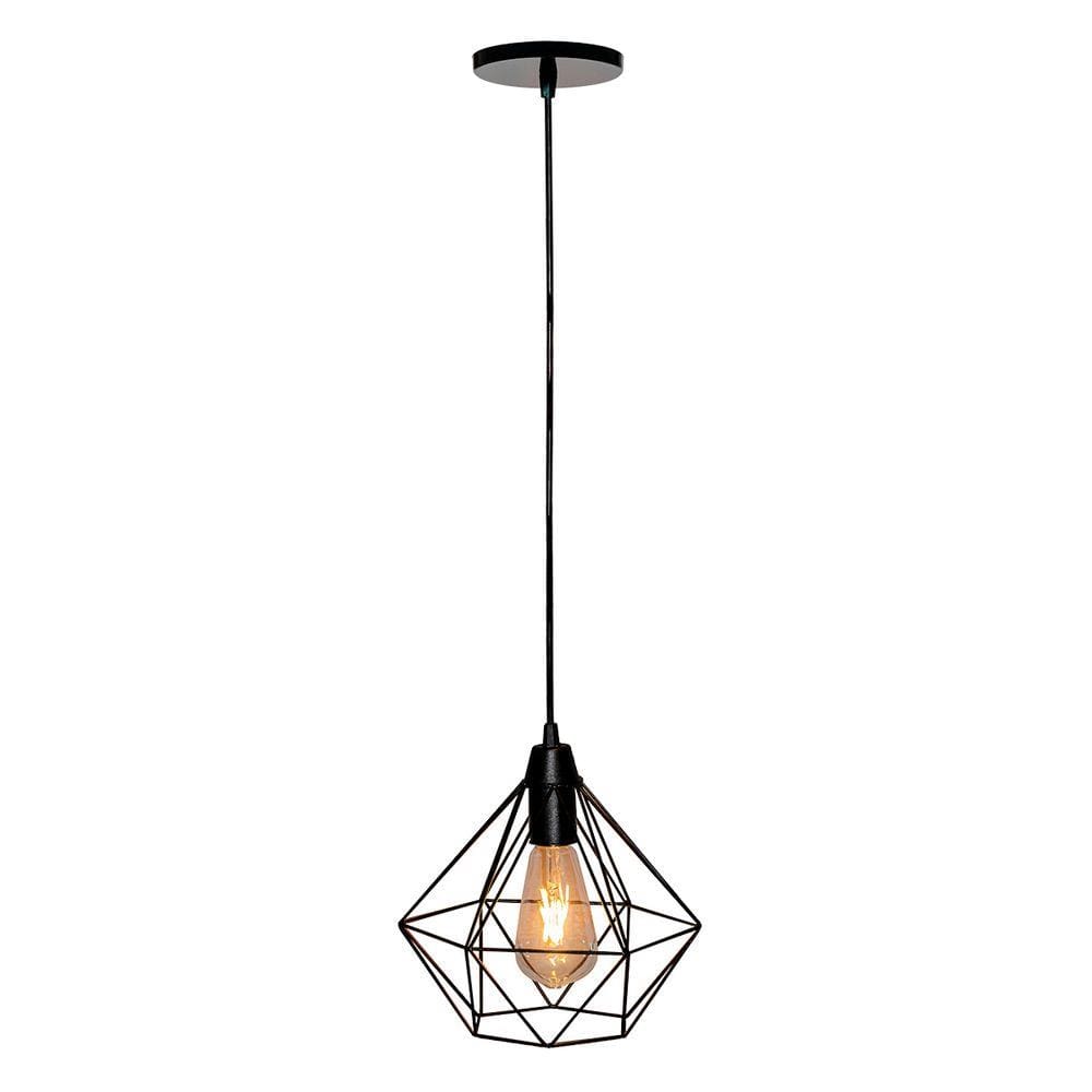 Luminária Pendente Aramado Diamante Industrial Neowise