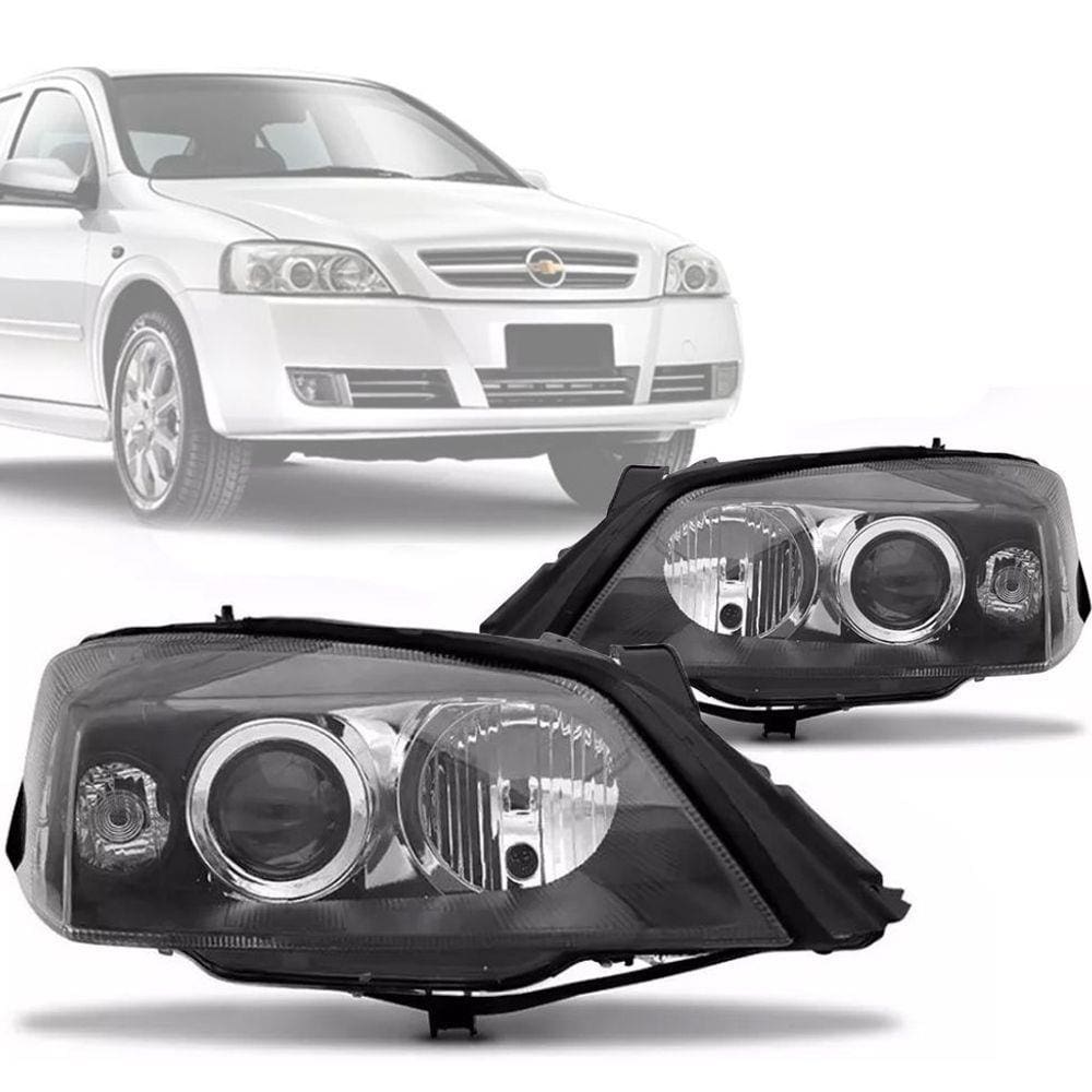 Farol Astra 2003 04 05 06 07 08 09 10 11 2012 Mascara Negra