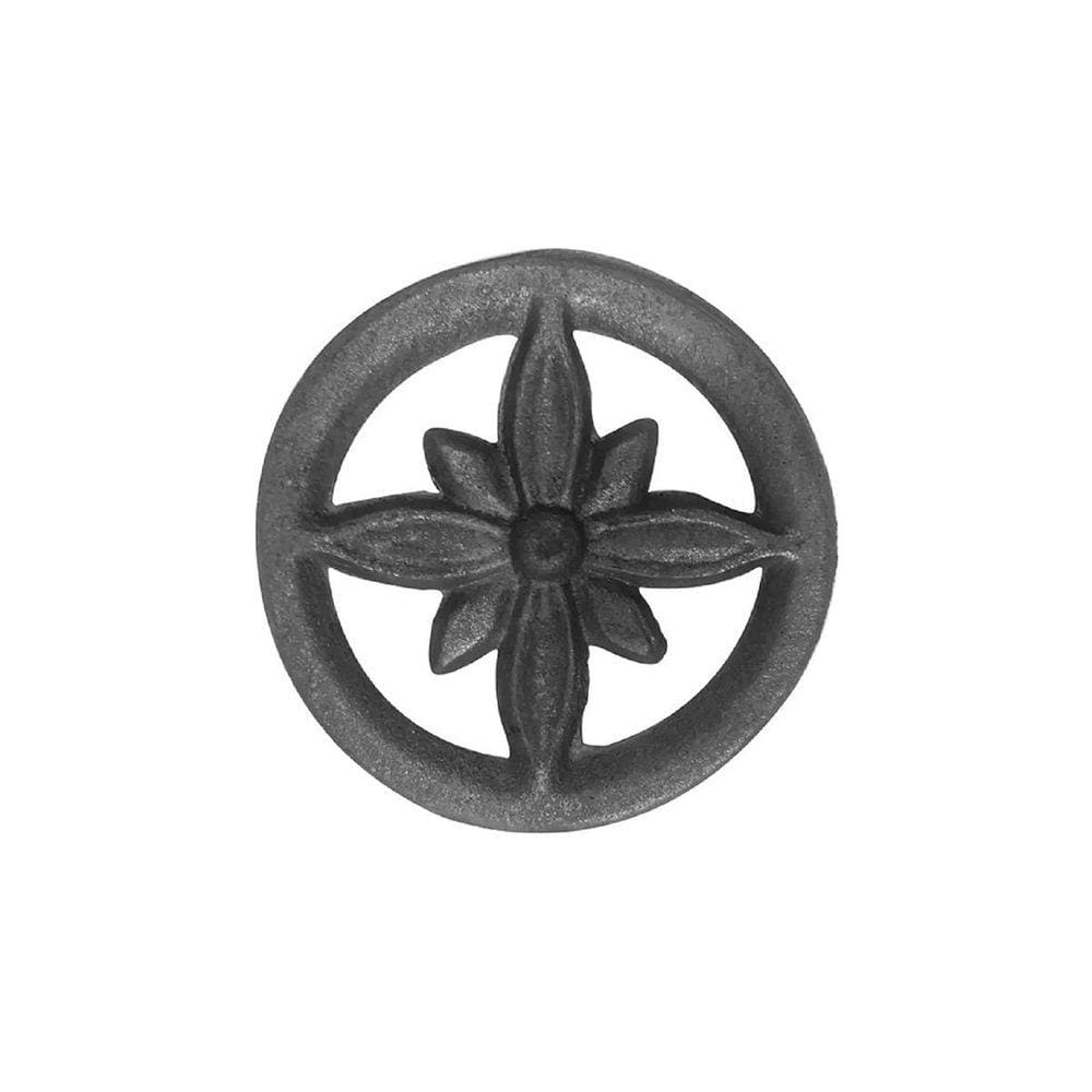 Rosácea Decoração de Ferro Flor de Liz Grade Portão 15cm
