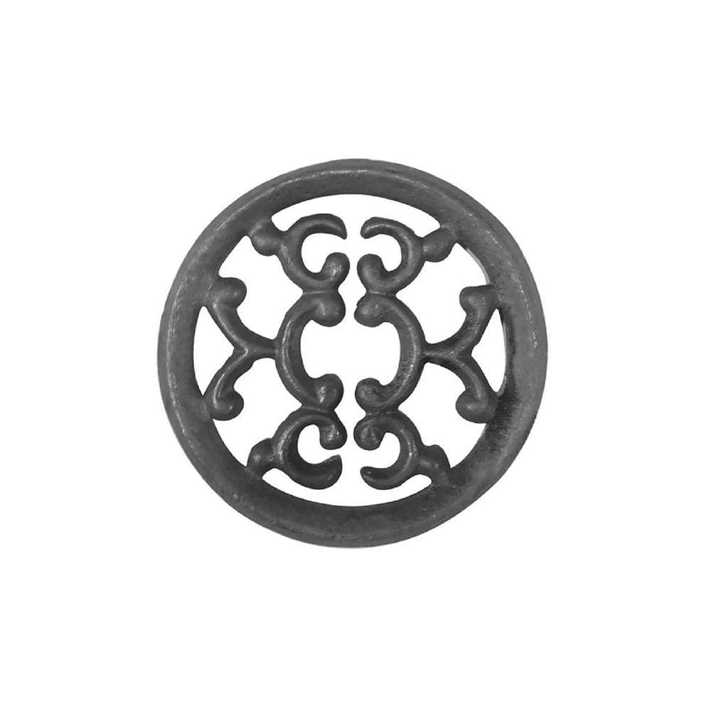 Rosácea Decoração Ferro Fundido Imperial Grade Portão 18cm
