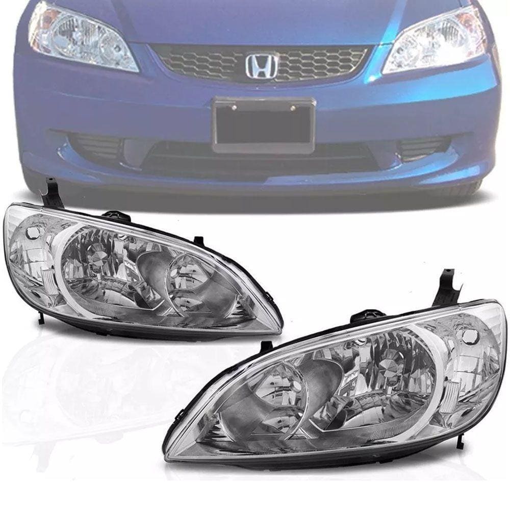 Farol Cristal Honda Civic 2004 2005 2006 04 05 06