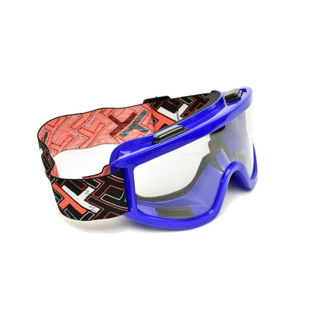Oculos Motocross Trilha Mattos Racing Mx Cristal Azul