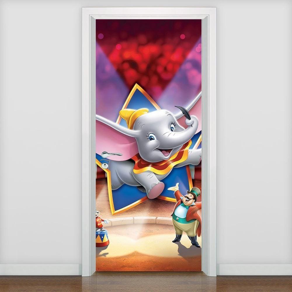 Adesivo Para Porta Infantil Dumbo 1
