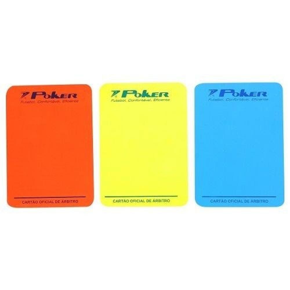 Cartao De Arbitro Futsal Poker Pvc