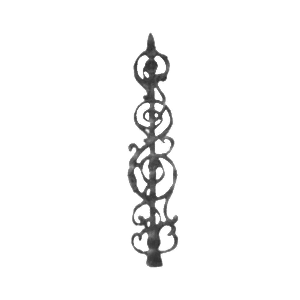 Grade Ferro Fundido Espada Sacada Varanda Escada 18x81cm