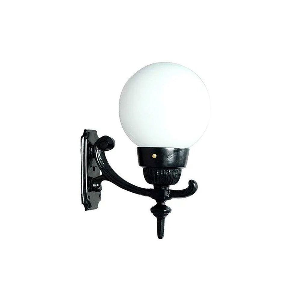 Luminária Globo Pequena 3 com Braço Externa/interna Alumínio 37cm