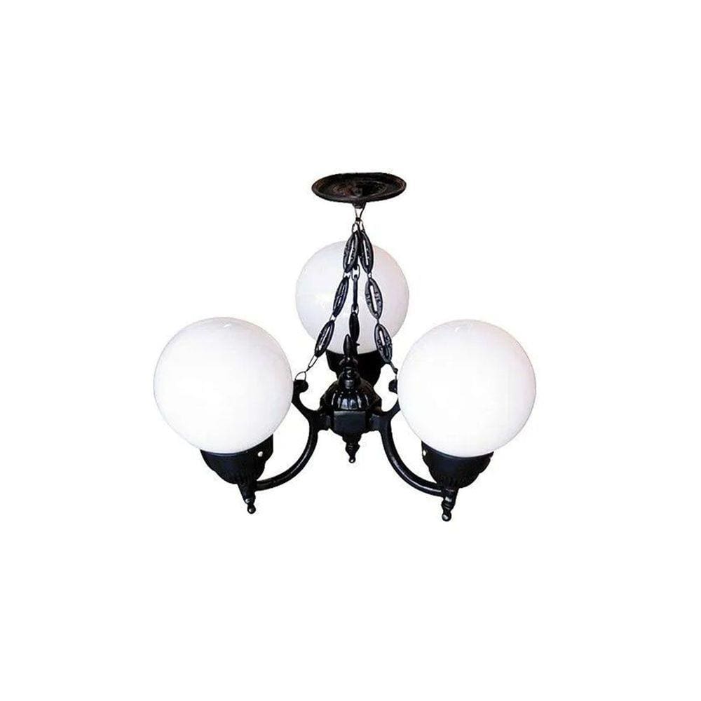 Lustre Colonial de Teto Califórnia com Corrente em Alumínio