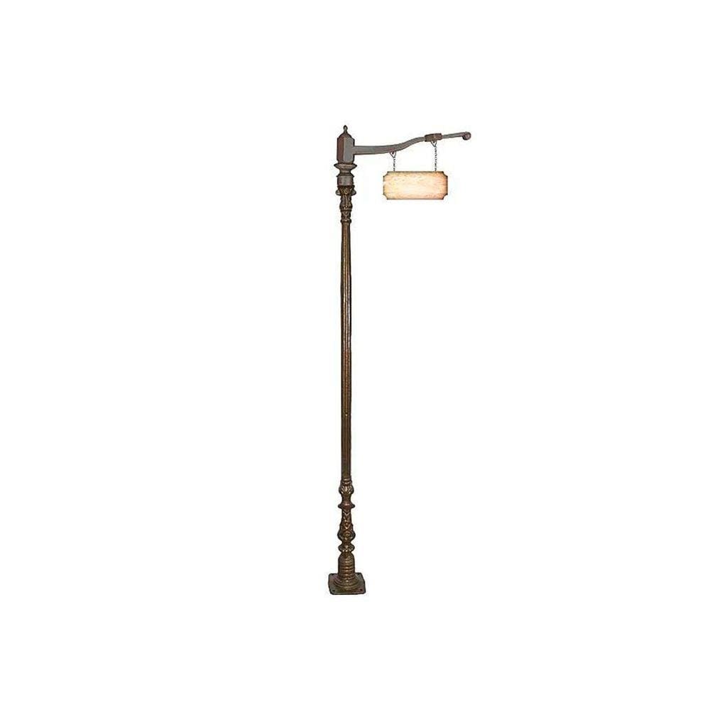 Poste Colonial Verona para Jardim Alumínio C. S. Placa 2,05m