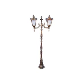 Poste Genebra para Jardim de Alumínio 02 Luminária 1,93m