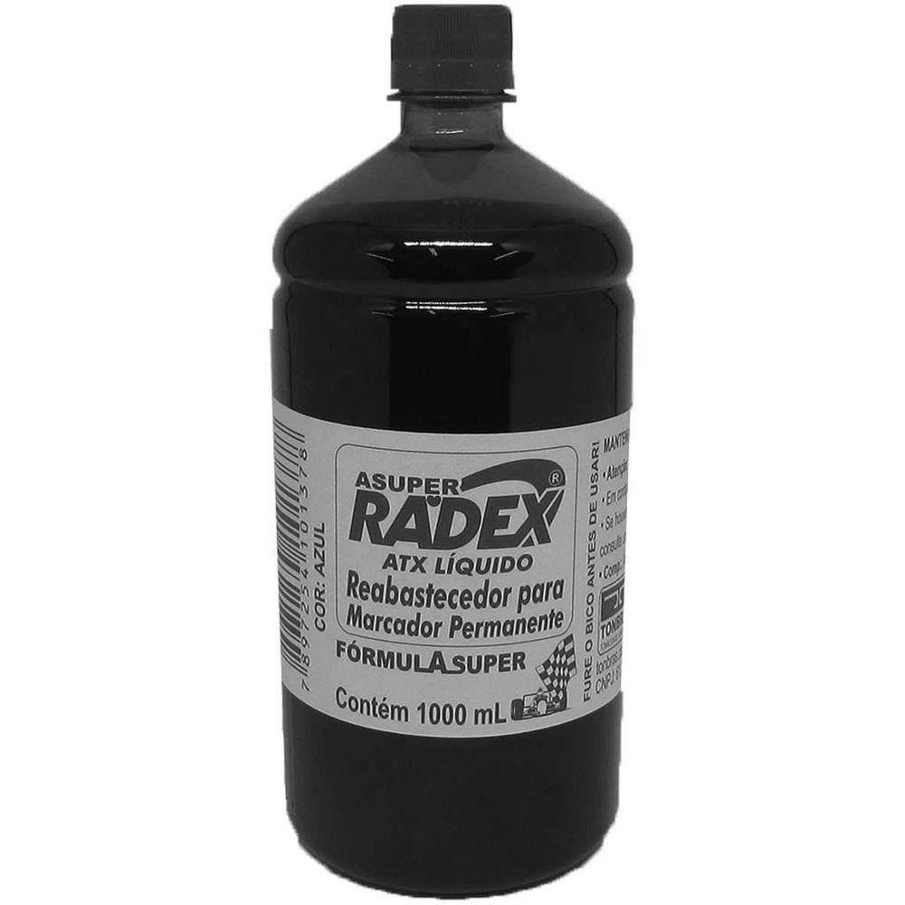 Tinta Marcador Permanente Reabastecedor 1000Ml Preto