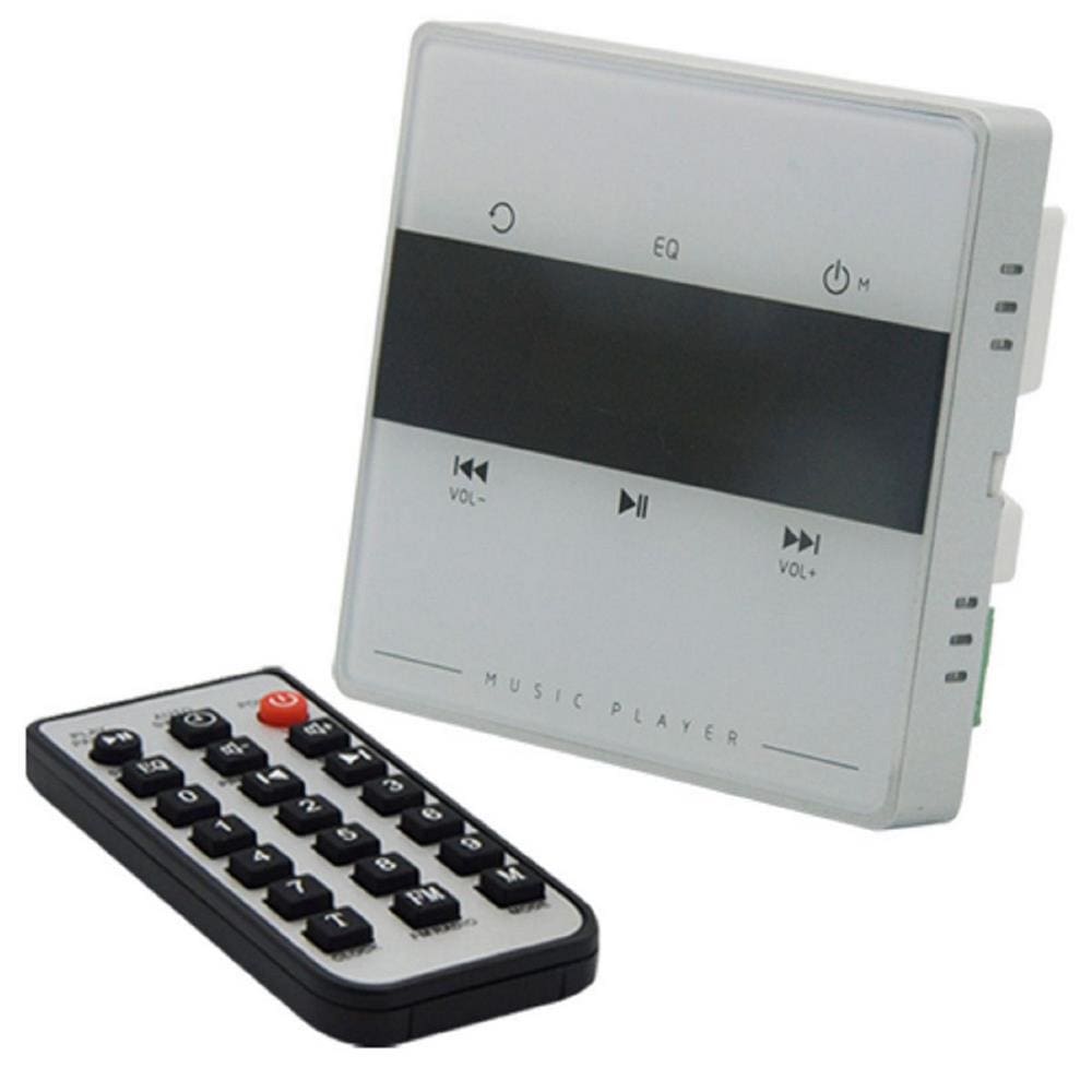 Amplificador Parede Wall Player Usb Bluetooth Branco