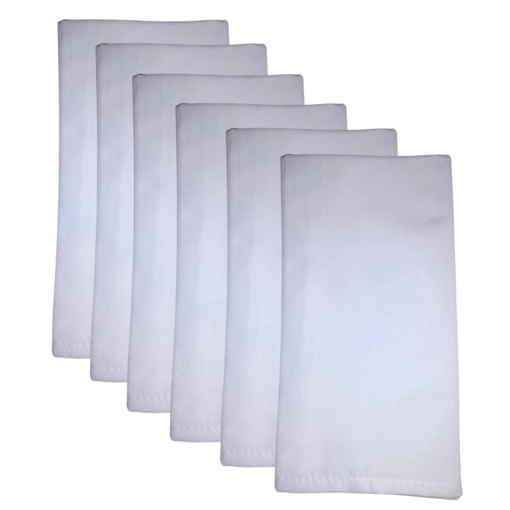 Guardanapo de tecido 6 peças Branco MicroOxford P. Home