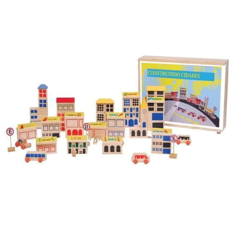 Brinquedos Educativos Blocos Construindo Cidades 85 Peças