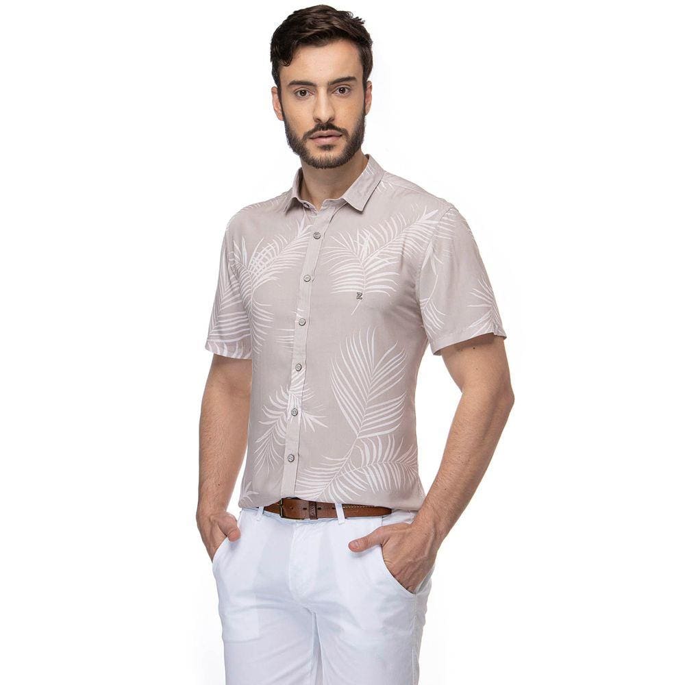 camisa manga curta viscose feminina