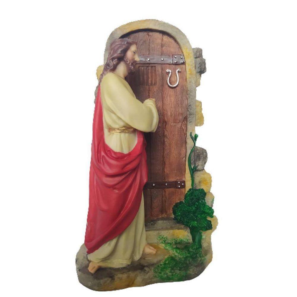 Imagem Jesus Batendo na Porta 21 Cm Inquebrável - Procade Artigos Religiosos