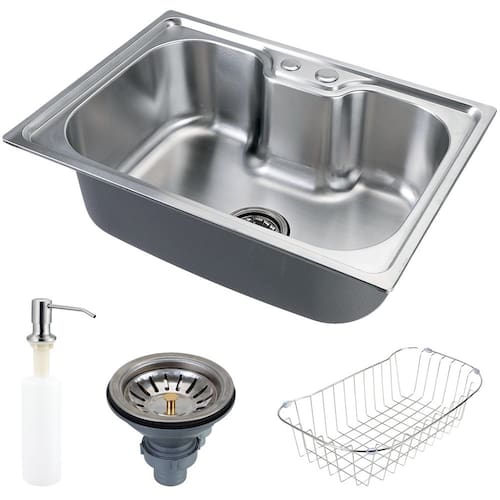Cuba Para Cozinha Gourmet Aço Inox Nawa 50 cm Pingoo.casa - Prata é boa?