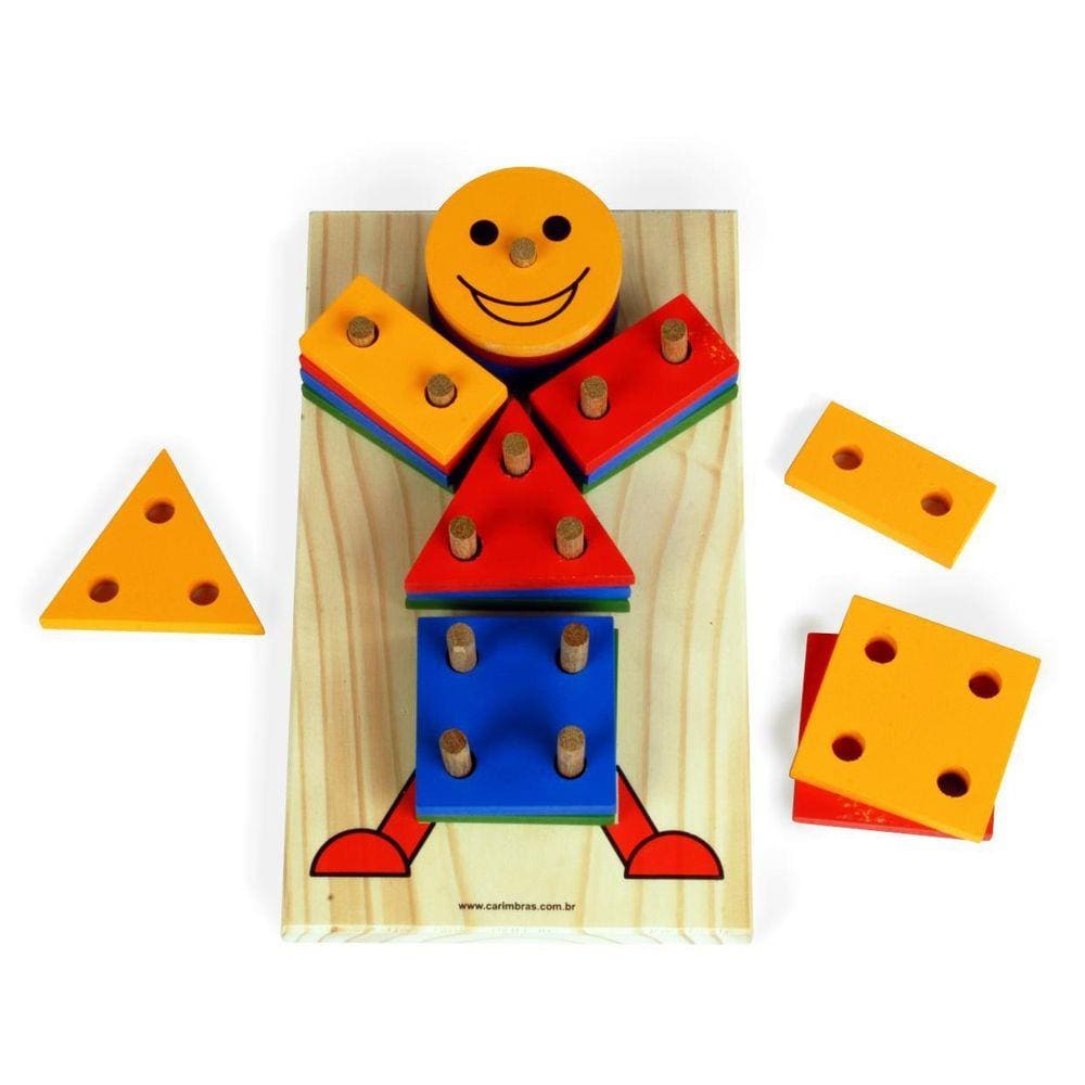 Brinquedo Educativo Boneco Geométrico