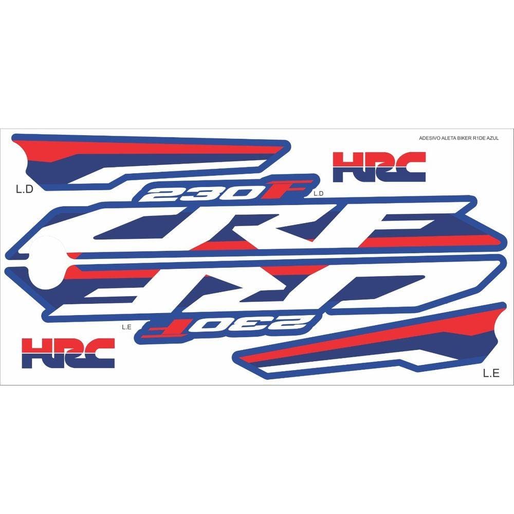 Adesivo Aleta Tanque Biker Ride Crf 230 R1de