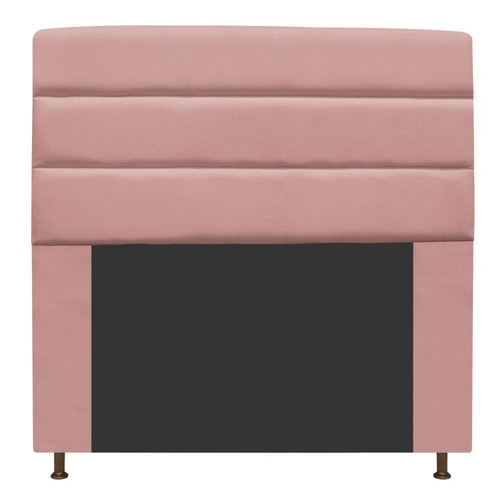 Cabeceira Estofada Turim 160cm Queen Size Suede Rosê