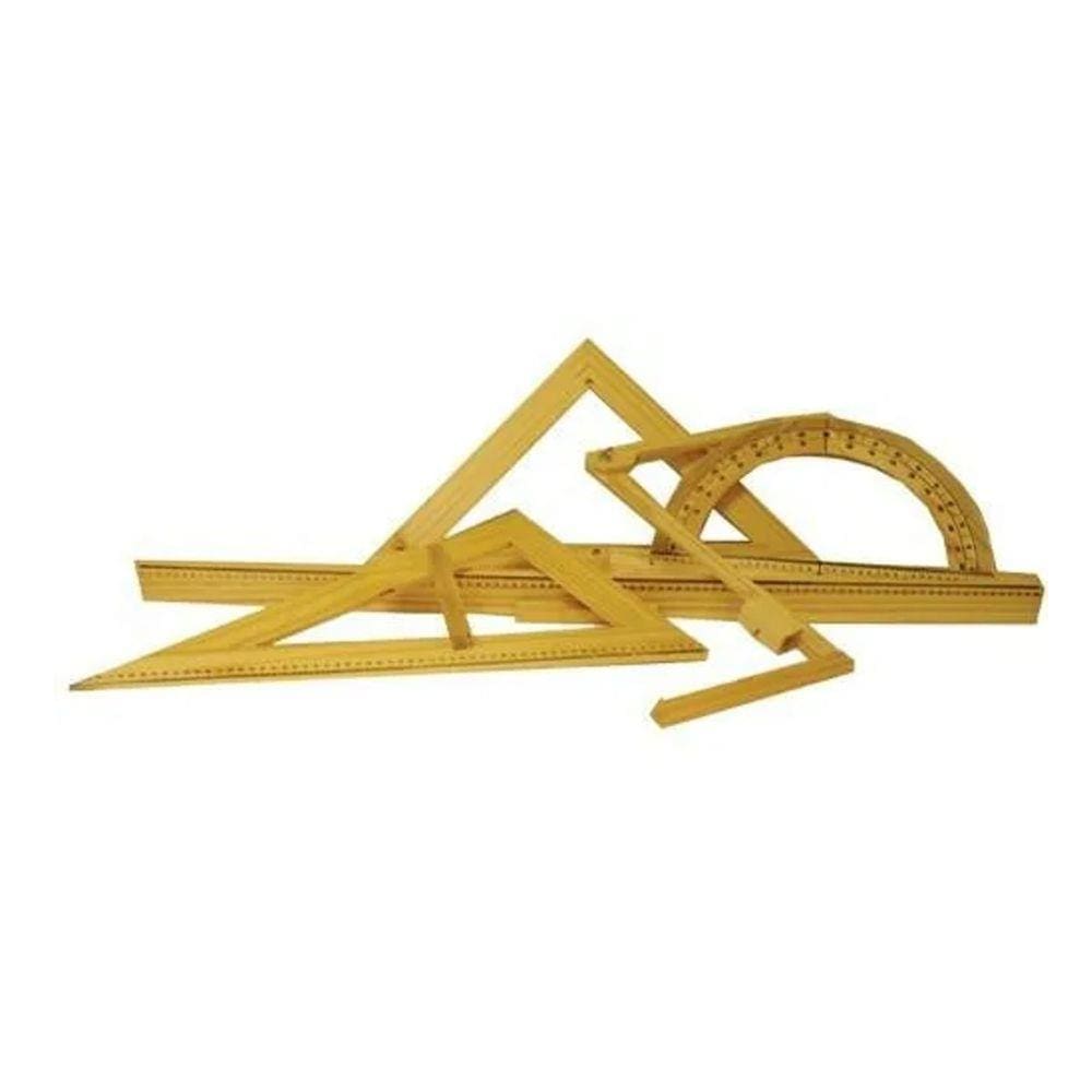 Kit De Desenho Geométrico Para Professor (05 Peças)