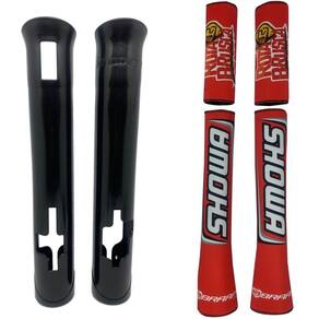 Kit Protetores Suspensão Dianteira Biker Neoprene Crf 250f Showa Vermelho