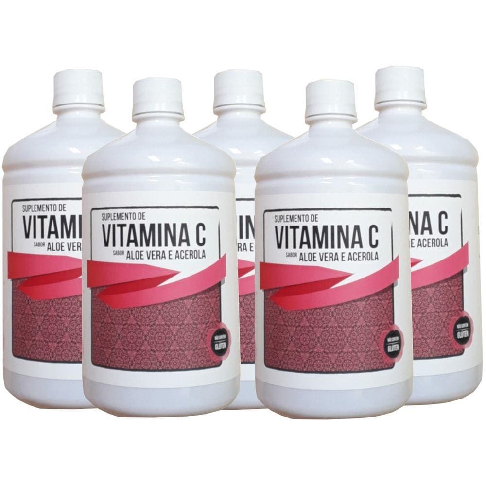 Suco de Babosa (Aloe Vera) com Acerola 1L Kit com 5 - Infinity