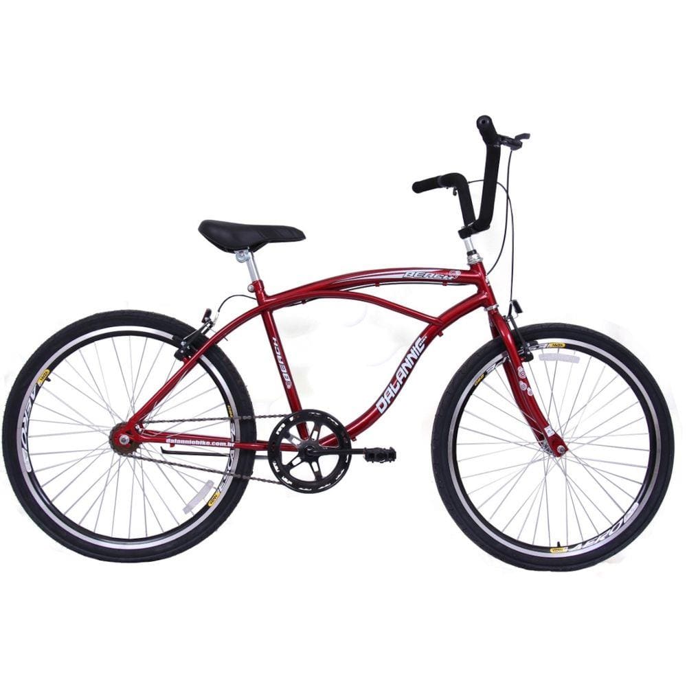 Bicicleta Masculina Aro 26 Beach Vermelho