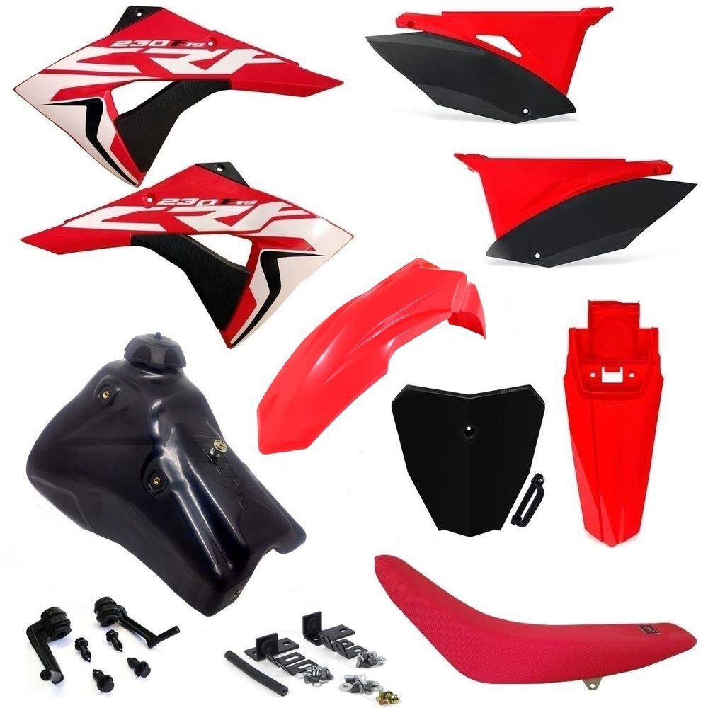 Kit Plástico Biker Next Adaptável Crf 230 Xr 200 Xr 250 Tanque 9L