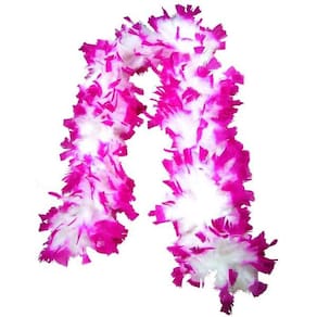 Estola de Penas Bicolor Rosa - 150cm