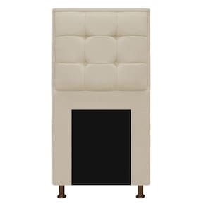 Cabeceira Copenhague 100 Cm Solteiro Suede Bege