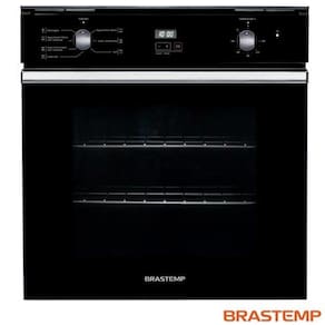 Forno Elétrico de Embutir Brastemp com 78L (liquidas) 84L (Bruto) de Capacidade e Grill Preto- BOC84AE