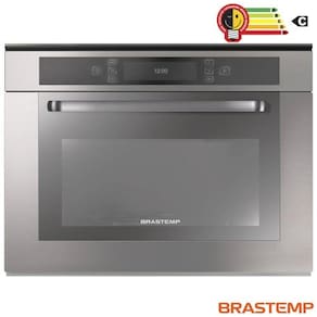 Micro-ondas de Embutir Brastemp com 40 Litros de Capacidade e Grill Inox - BMO40ARBNA