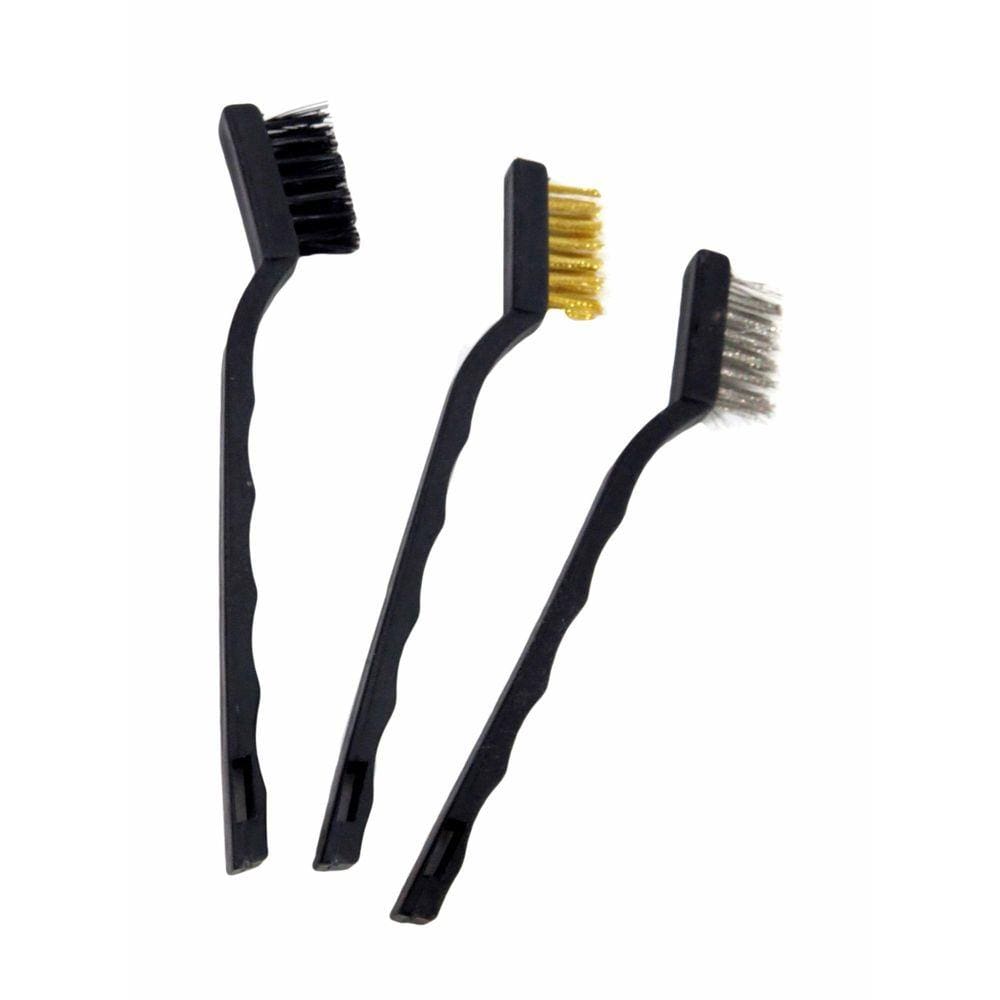 Jogo Kit Escova De Aço Nylon Latão Manual 3 Peças Eda